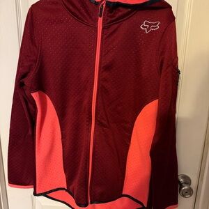 Fox Racing Magenta & Pink Zip Up Hoody